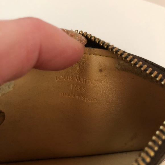 Cles Coin Case Pink Cherry Blossom Mono Canvas - Picture 8 of 8